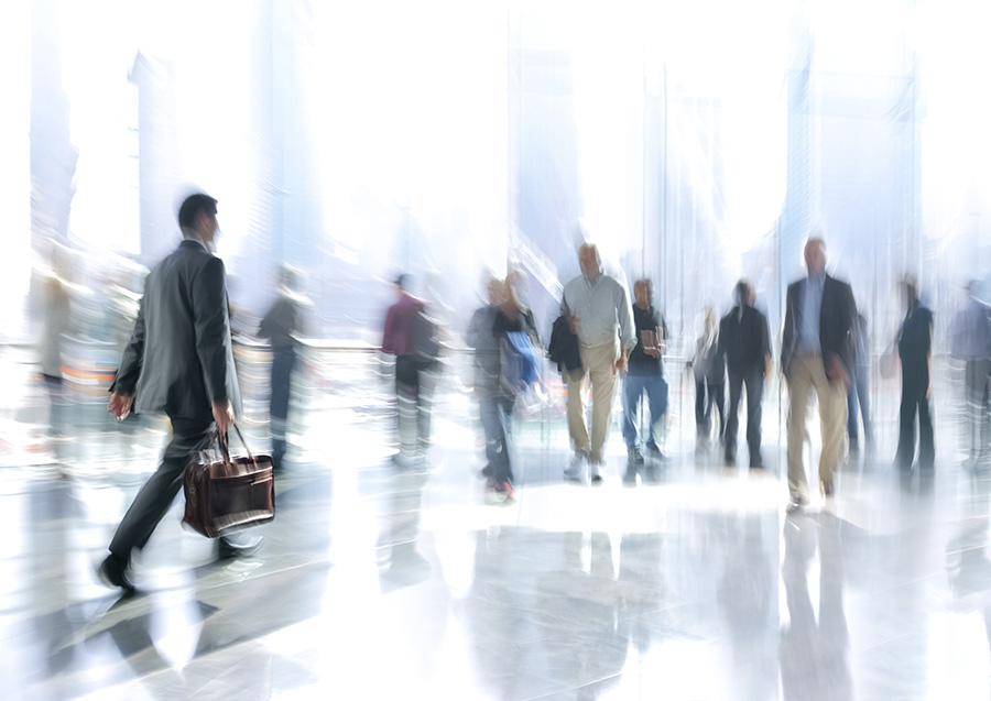 Business people walking
